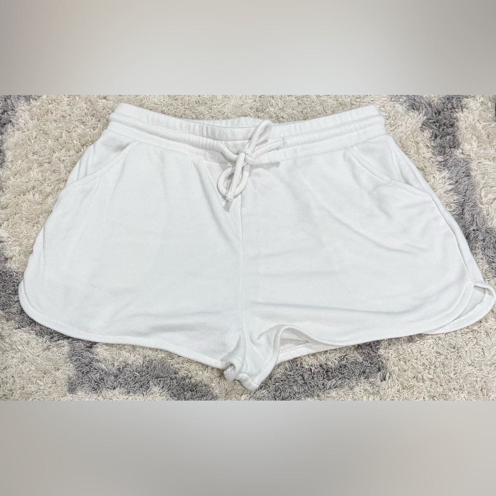 Zara Women's White Athletic Shorts